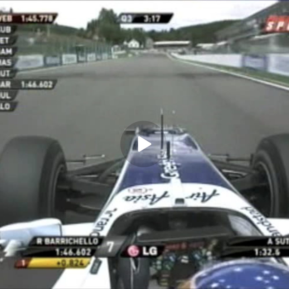 Formula 1 – Belgium GP Qualifying In-Car – 2010